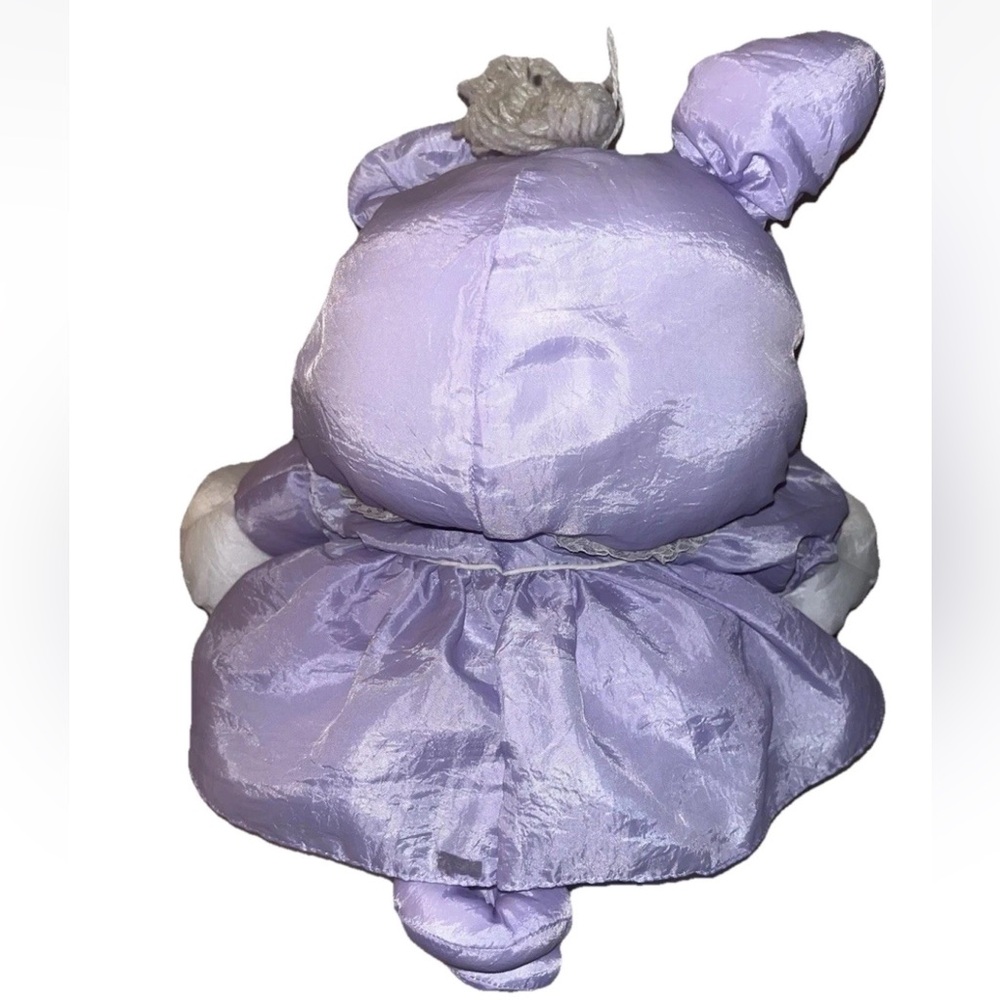 Puffalump 80s Plush Fisher Price Lavender Purple Pig w/ Dress 1987 16” VTG EUC - Picture 6 of 7
